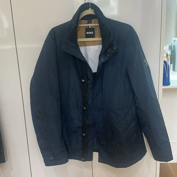 BOSS‎ Cundel Windbreaker Jacket men’s size 40R (large) navy blue